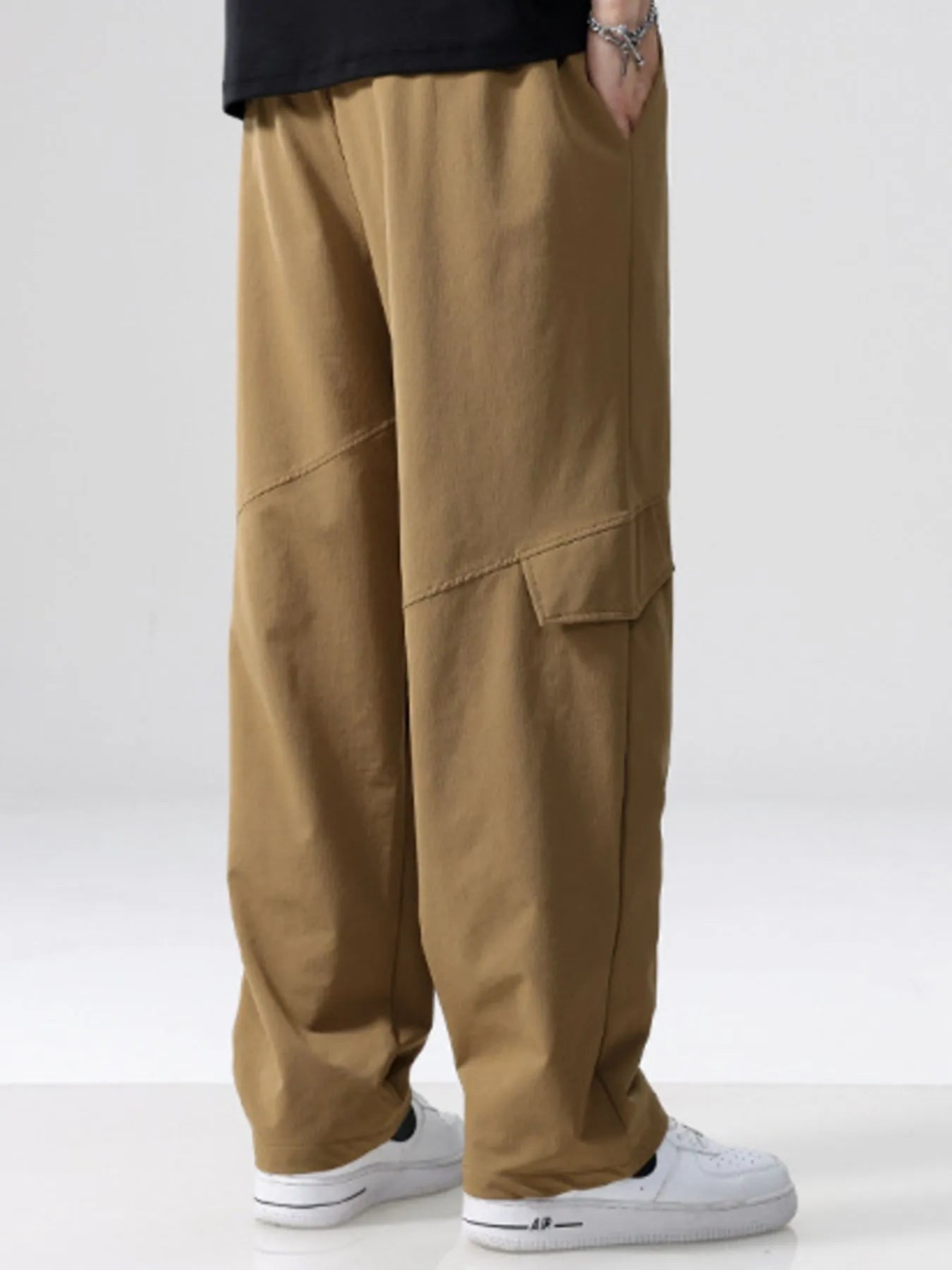 Men's Plus Size Straight Leg Cargo Combat Pants - Farnelli