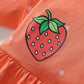 Children's Strawberry Print Casual Dress - Farnelli