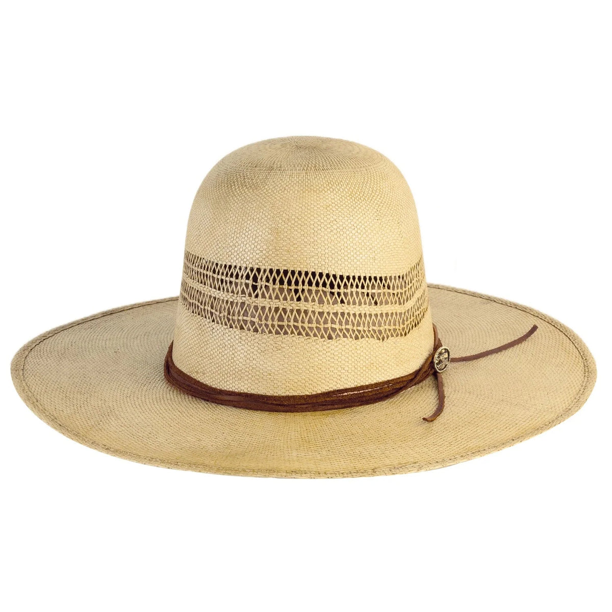 HatCountry Bullhide All The Way Bangora straw cowboy hat in natural color with classic western crown and brim