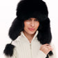 Genuine Polar Fox Fur Genuine Leather Hat