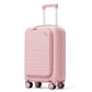 HouseOfZazla 4-piece hard case luggage set with USB charging ports, shown in assorted sizes
