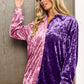 BiBi Contrast Button Up Long Sleeve Shirt - Farnelli