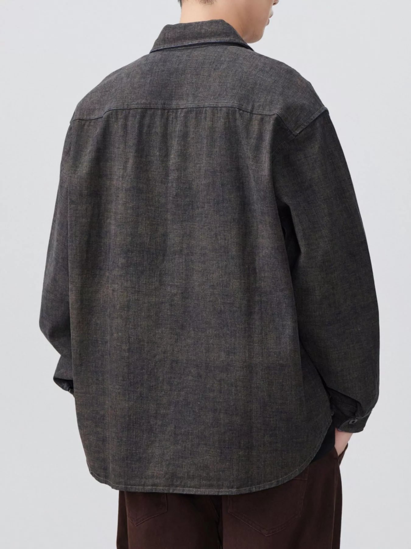Men's Plus Size Button Up Long Sleeve Shirt - Farnelli