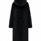 Reversible Faux Fur & Suede Hooded Coat