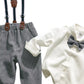Children's Button Up Shirt and Overall Set - Farnelli