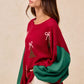 BiBi Christmas Theme Tree Embroidered Sweater - Farnelli