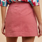 Annie Wear Comfort Stretch Cotton Slit Detailed Mini Skirt - Farnelli