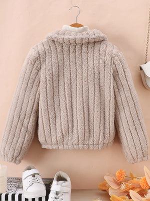 Children's Cozy Fleece Button-Down Jacket - Farnelli