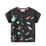 Children's Space-Themed Short Sleeve T-Shirt - Farnelli