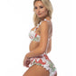 TROPICAL RUFFLE TRIM UNDERWIRE BIKINI SET