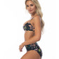 BLACK FLORAL UNDERWIRE BIKINI SET