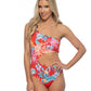 TROPICAL RING ACCENT ONE SHOULDER ONE PIECE