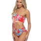 TROPICAL RING ACCENT ONE SHOULDER ONE PIECE