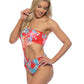 TROPICAL RING ACCENT ONE SHOULDER ONE PIECE