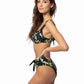 FLORAL UNDERWIRE TIE WAIST BIKINI SET
