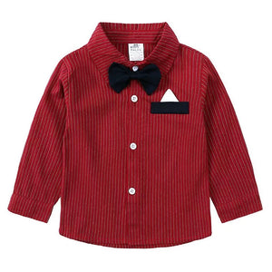 Children's Striped Shirt and Overall Set - Farnelli