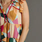 Umgee Full Size Button Detail Ruffle Sleeve Mini Dress Plus Size - Farnelli