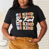 Simply Love BE KIND Graphic Round Neck T-Shirt - Black