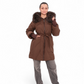Genuine Fur Trim Down Fill Coat