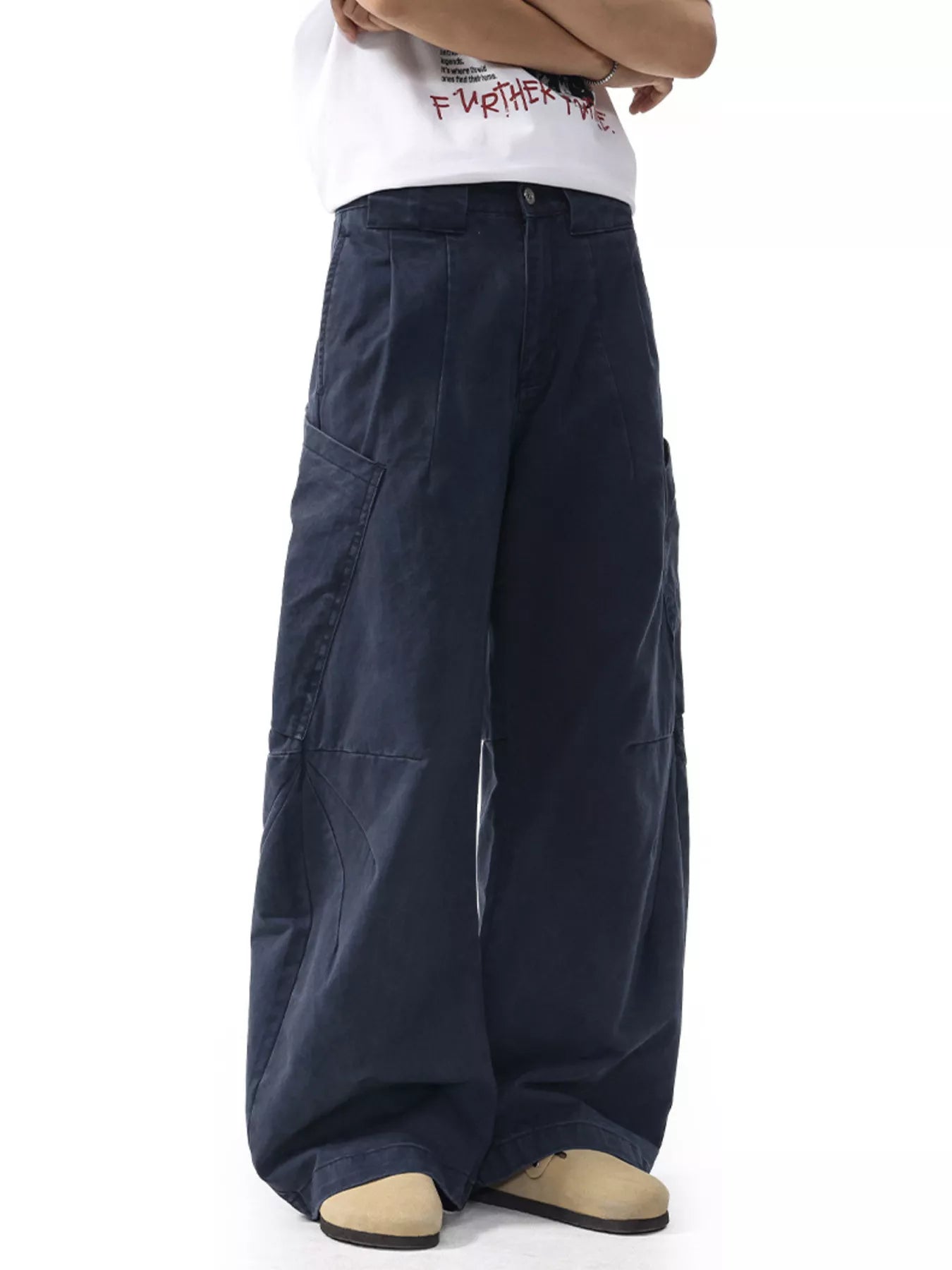 Men's Wide Leg Cargo Pants - Farnelli