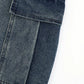 Men's Plus Size Wide-Leg Cargo Jeans - Farnelli
