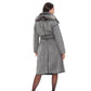 Genuine Silver Fox Virgin Wool Coat