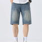 Men's Washed Loose Fit Denim Shorts - Farnelli