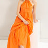 HYFVE Halter Neck Cover Up Maxi Dress - Orange