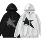 Men's Star Zip-Up Long Sleeve Hoodie - Farnelli
