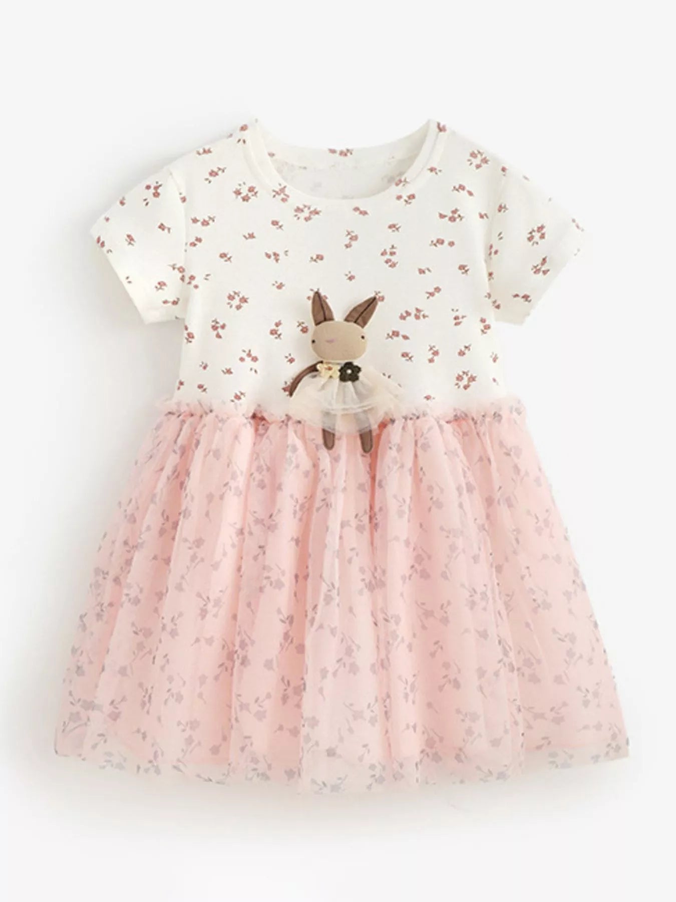 Children's Bunny Applique Tulle Dress - Farnelli