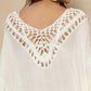 Cutout Ruffled Half Sleeve Cover-Up - Farnelli