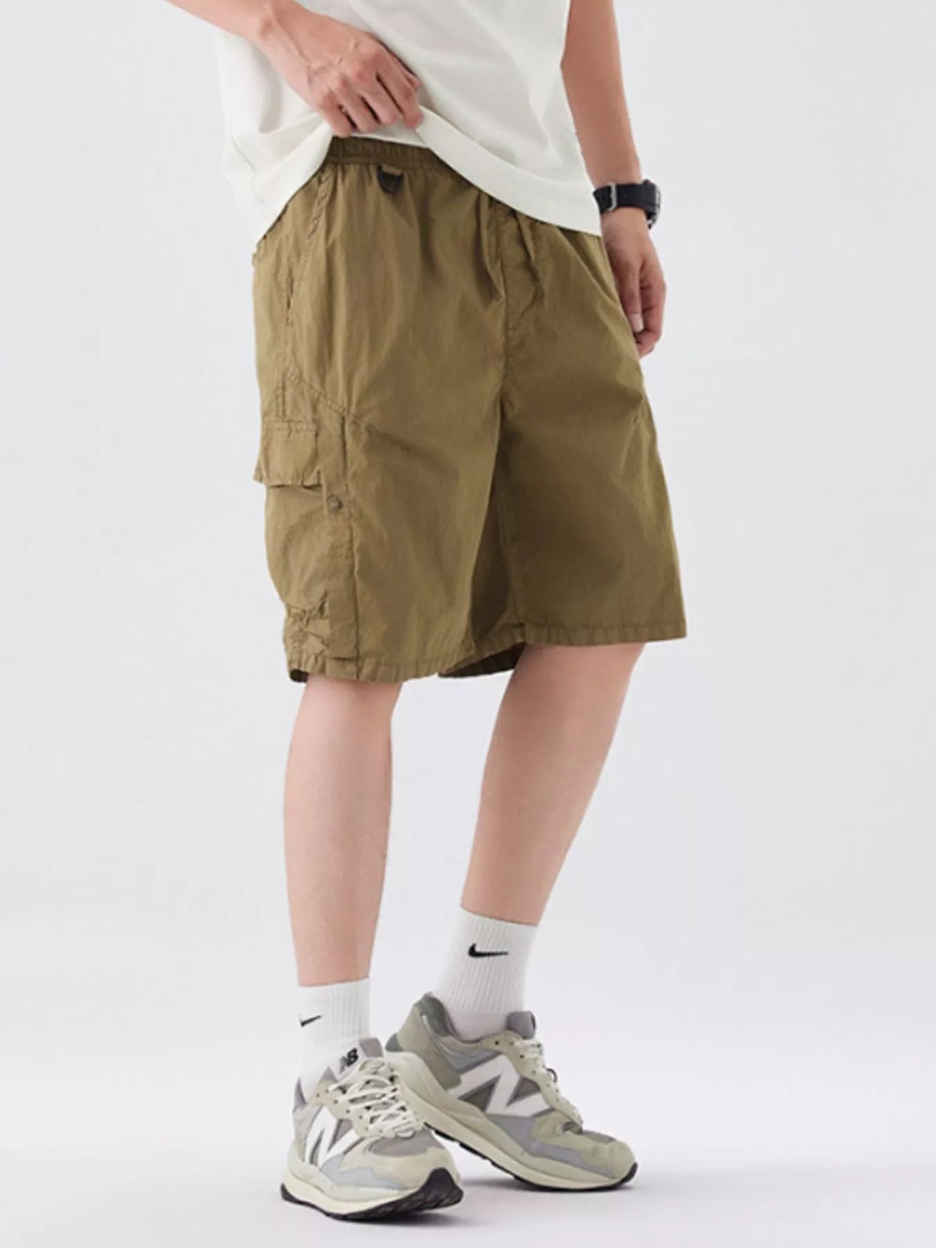 Men's Full Size Loose Fit Cargo Shorts Plus Size - Farnelli