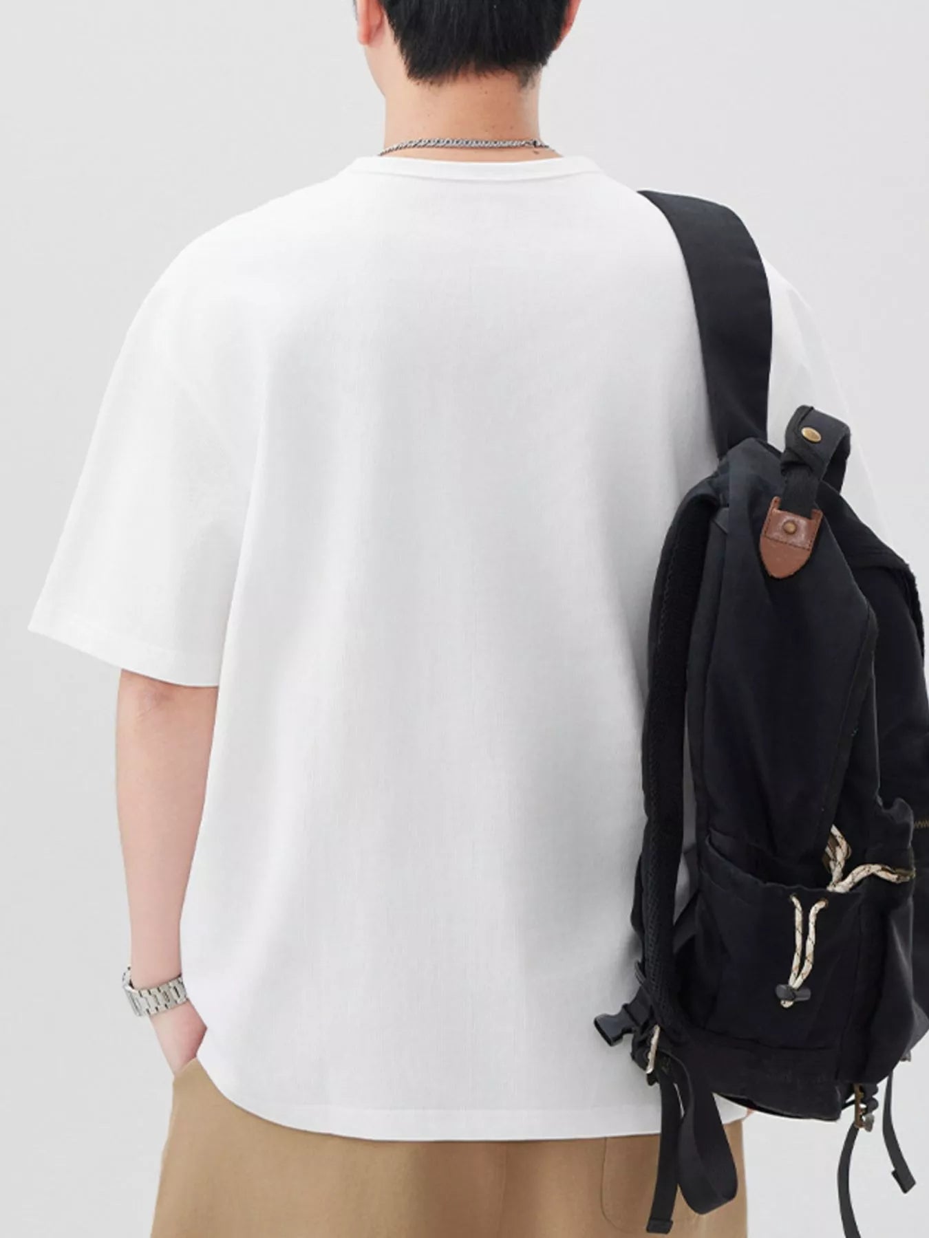 Men's Plus Size Button Detail Short Sleeve T-Shirt - Farnelli