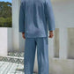 Men's Plus Size Long Sleeve Top and Pants Set - Farnelli