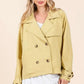Mittoshop Double Breasted Long Sleeve Trench Coat Jacket - Farnelli