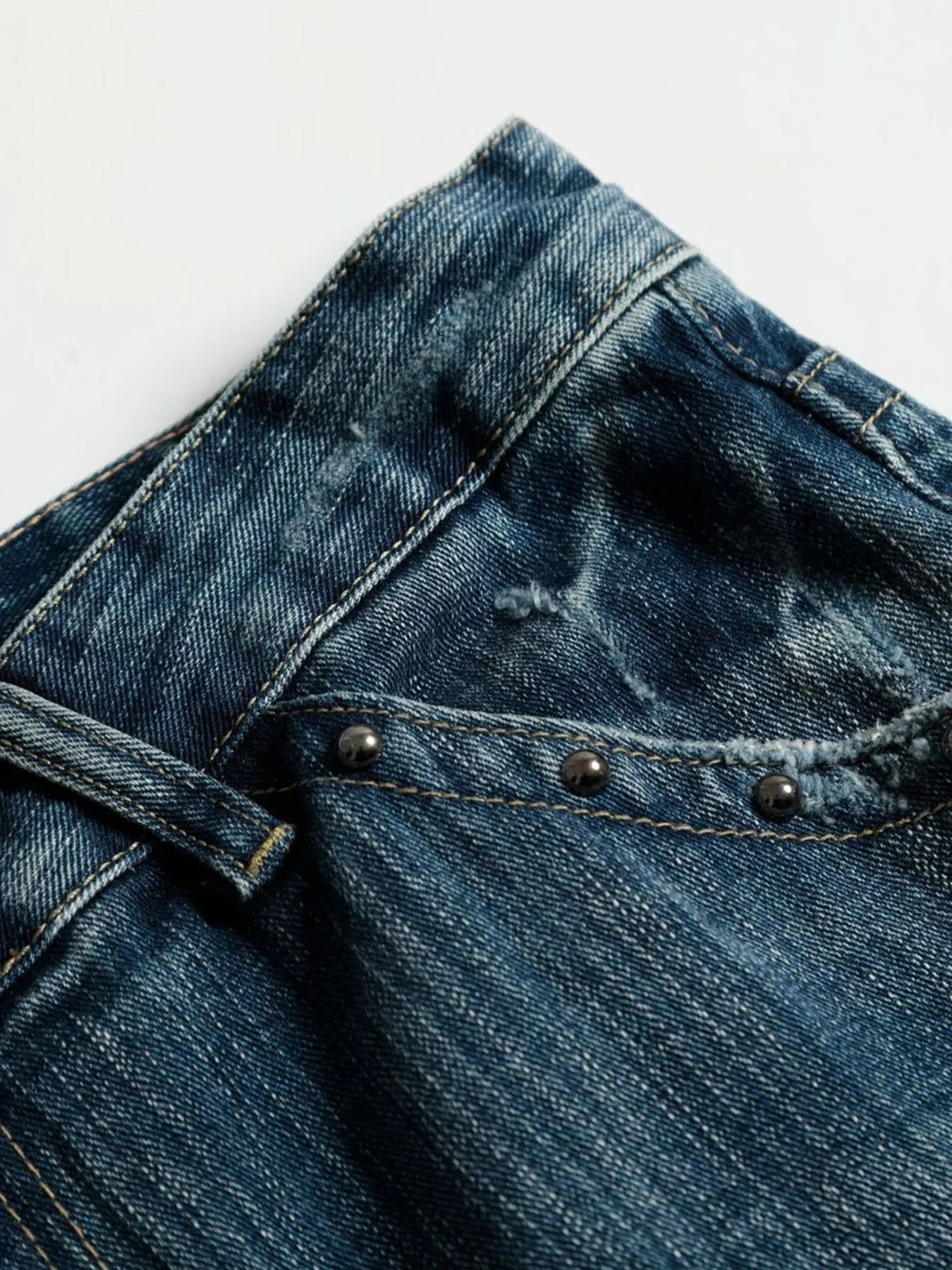 Men's Washed Wide Leg Jeans - Farnelli