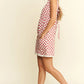 Jade By Jane Plus Size Back Tie Sleeveless Plaid Romper with Pockets - Farnelli