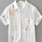 Men's Plus Size Printed Short Sleeve Button-Up Shirt - Farnelli