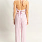 HYFVE Striped Halter Neck Top and Pants Set - Farnelli