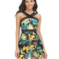 Cutout Printed Two-Piece Swim Set - Farnelli