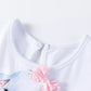 Children's Elephant Polka Dot Ruffle Hem Dress - Farnelli