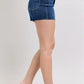 Judy Blue Full Size High Waist Criss-Cross Waistband Denim Shorts Plus Size - Farnelli