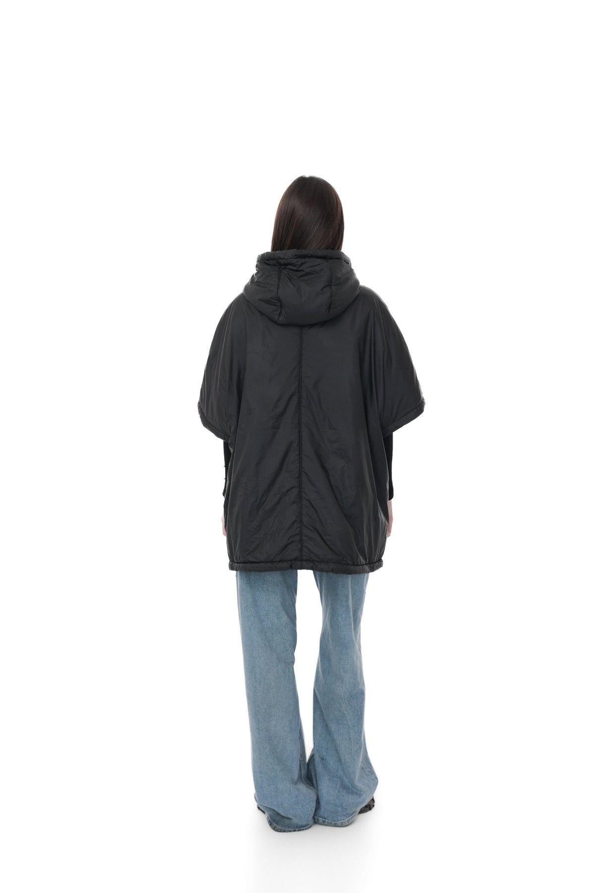 Alaska® Outerwear Company black hooded vest front view