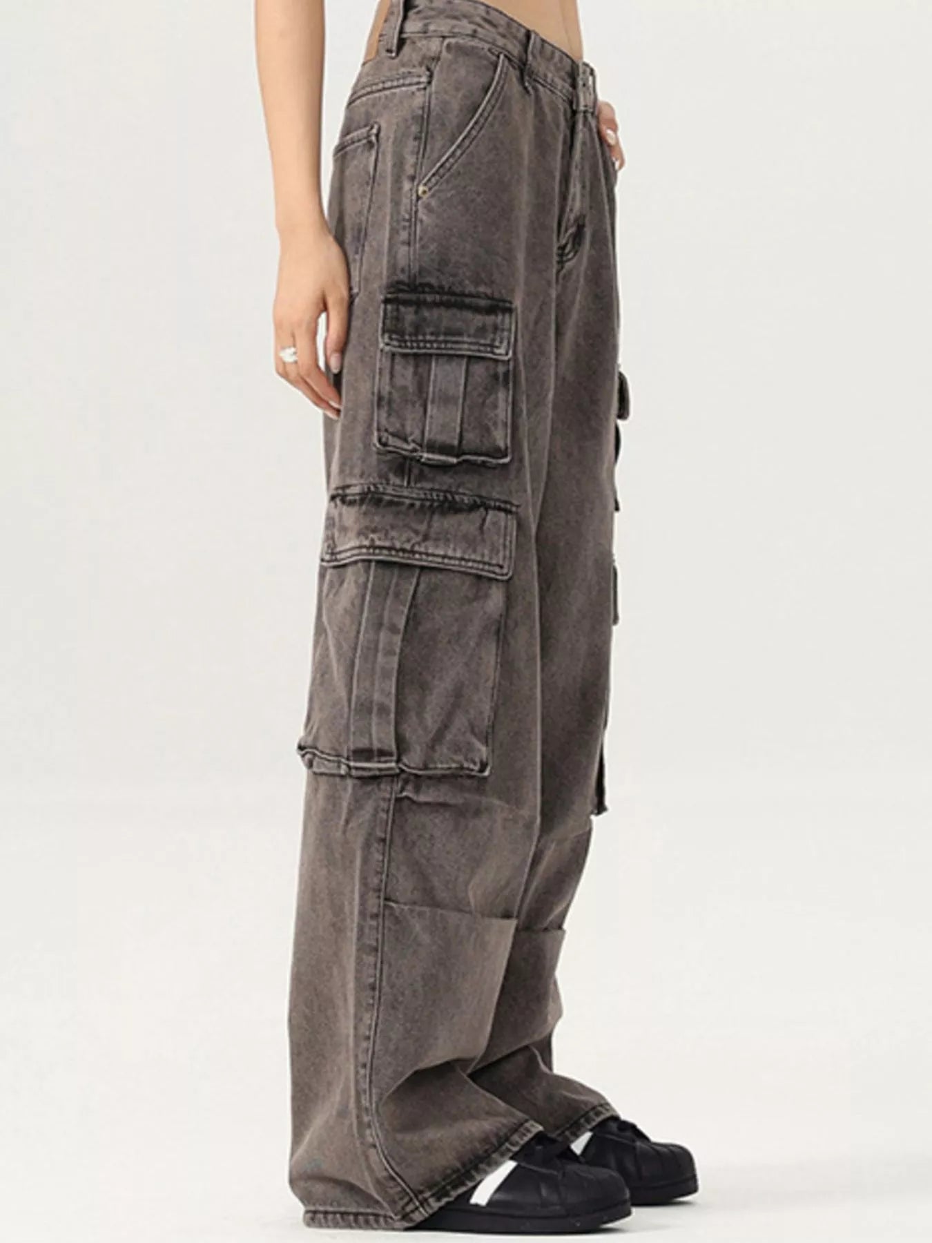 Men's Vintage Wash Cargo Jeans - Farnelli