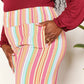 Double Take Striped Smocked Waist Pants with Pockets - Farnelli