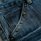 Men's Washed Wide Leg Jeans - Farnelli