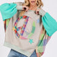 SAGE + FIG Contrast Peace Patch Dropped Shoulder Sweatshirt - Farnelli