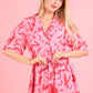 VERY J Oversized Printed Button Down Resort Romper - Farnelli