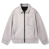 Men's Casual Lightweight Zip-Up Jacket - Light Gray