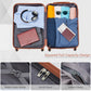 HouseOfZazla charcoal ABS 3-piece hard case luggage set with TSA lock